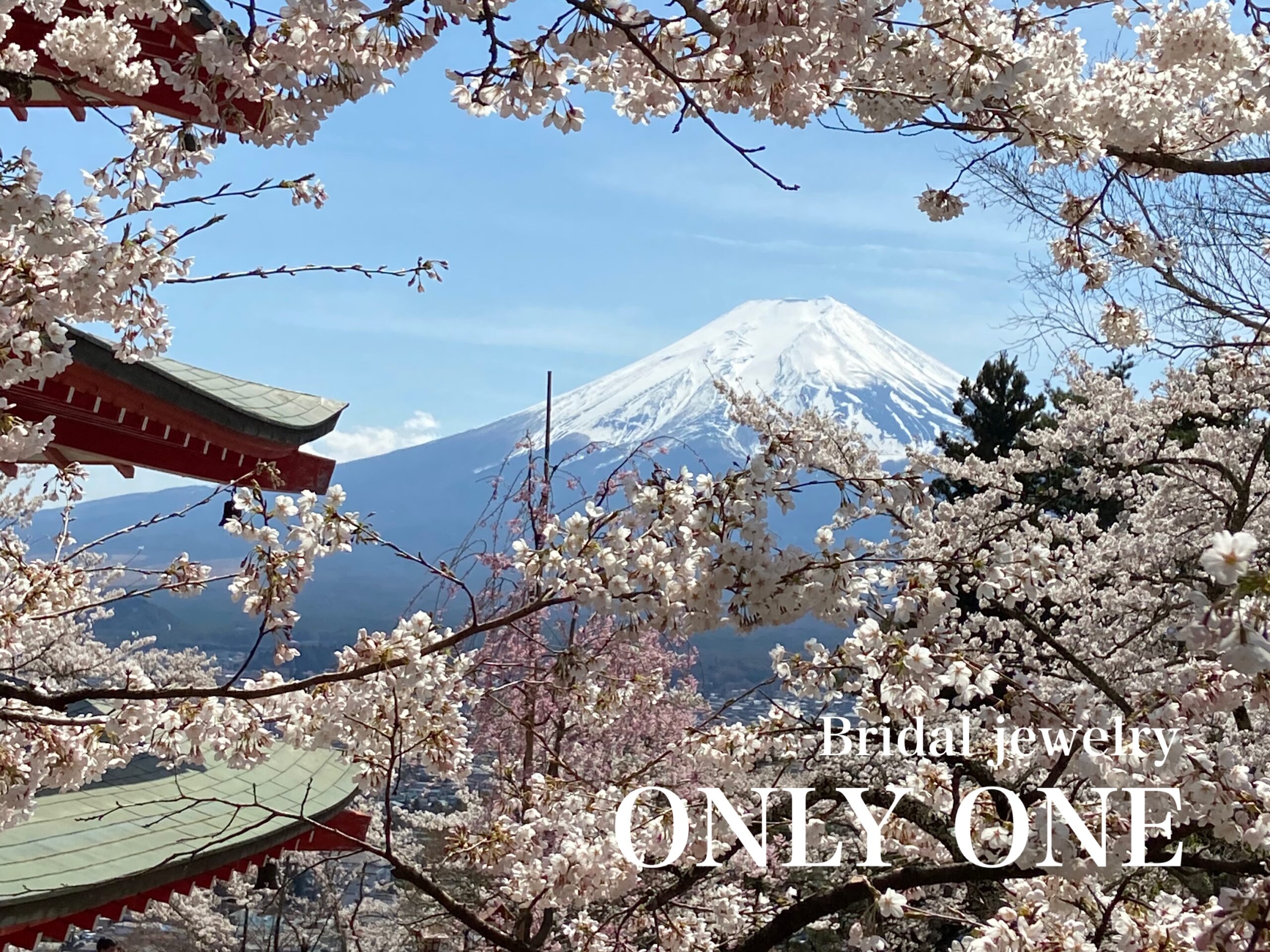 【山梨結婚指輪】新倉山浅間公園からの富士山