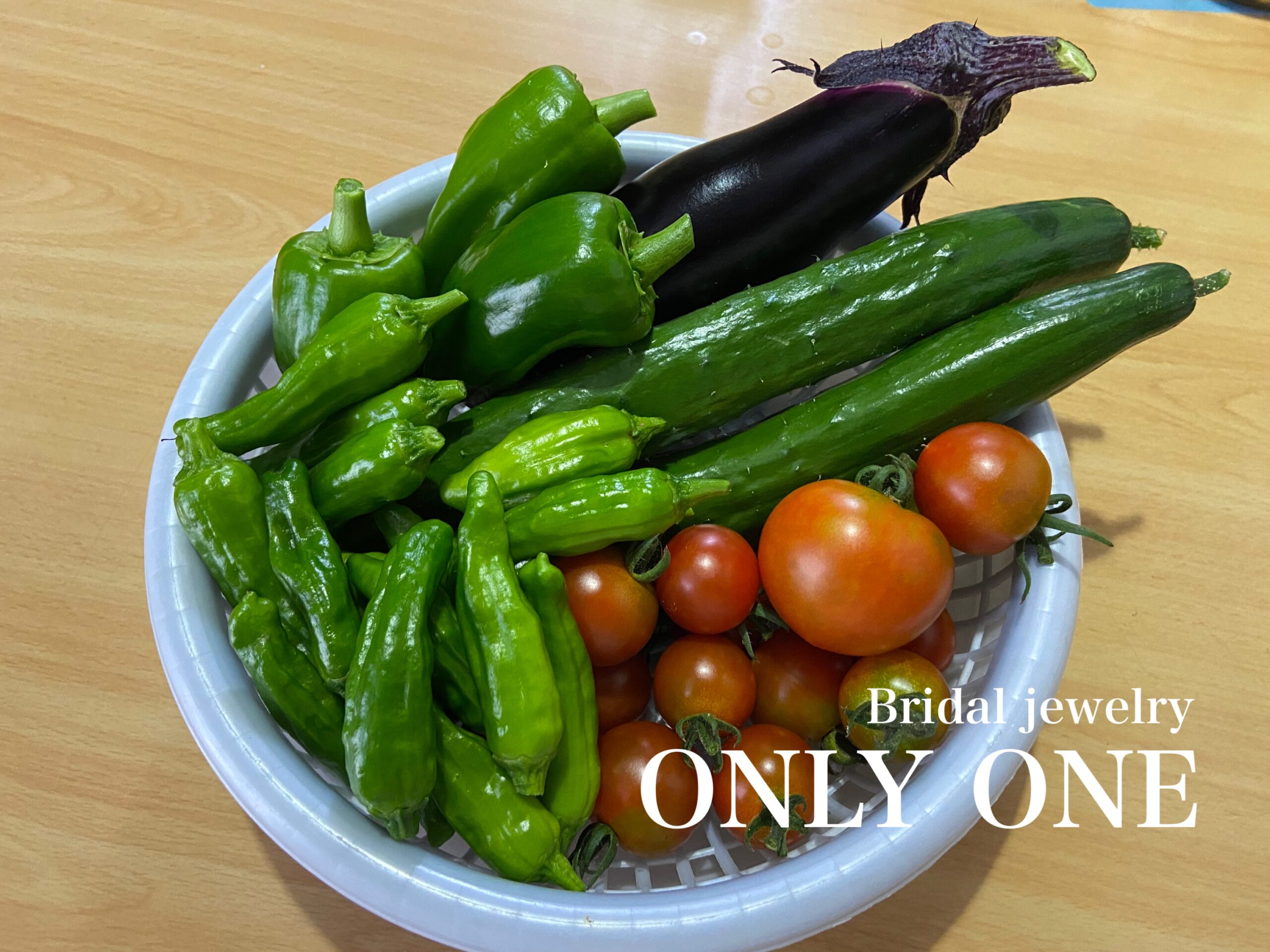 【山梨結婚指輪】家庭菜園7/21の収穫です！