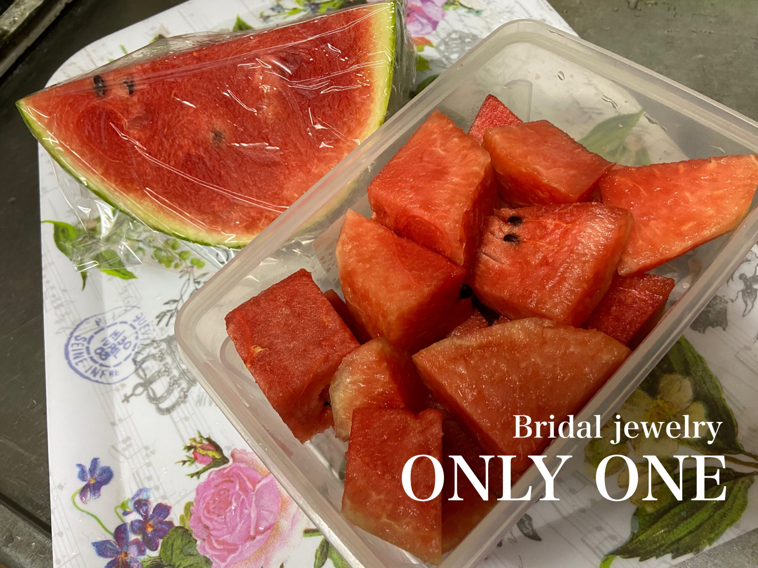 【山梨結婚指輪】貰った「小玉スイカ」