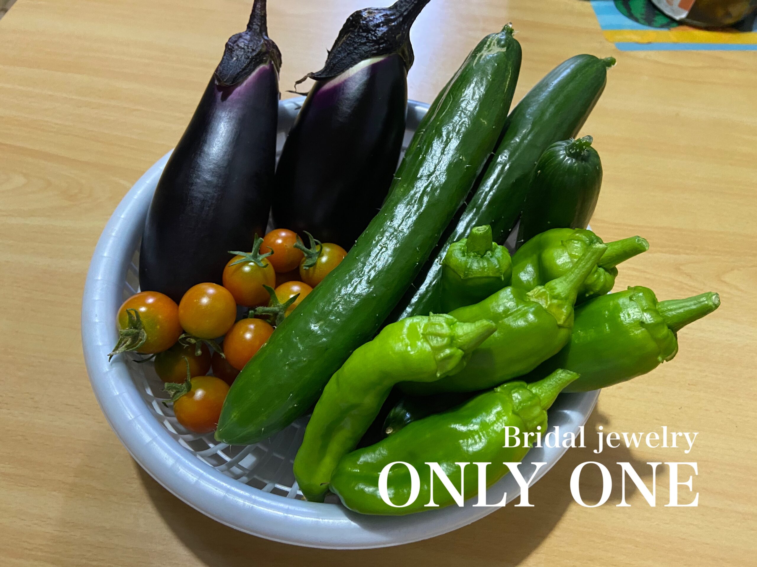 【山梨結婚指輪】家庭菜園8/5収穫！