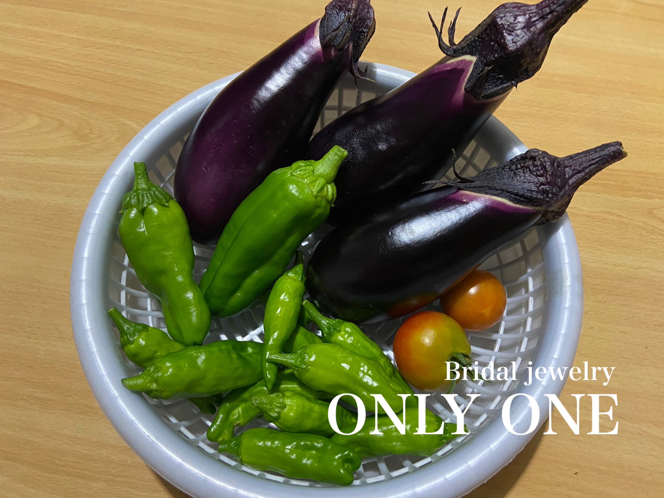 【山梨結婚指輪】家庭菜園今日の収穫です！