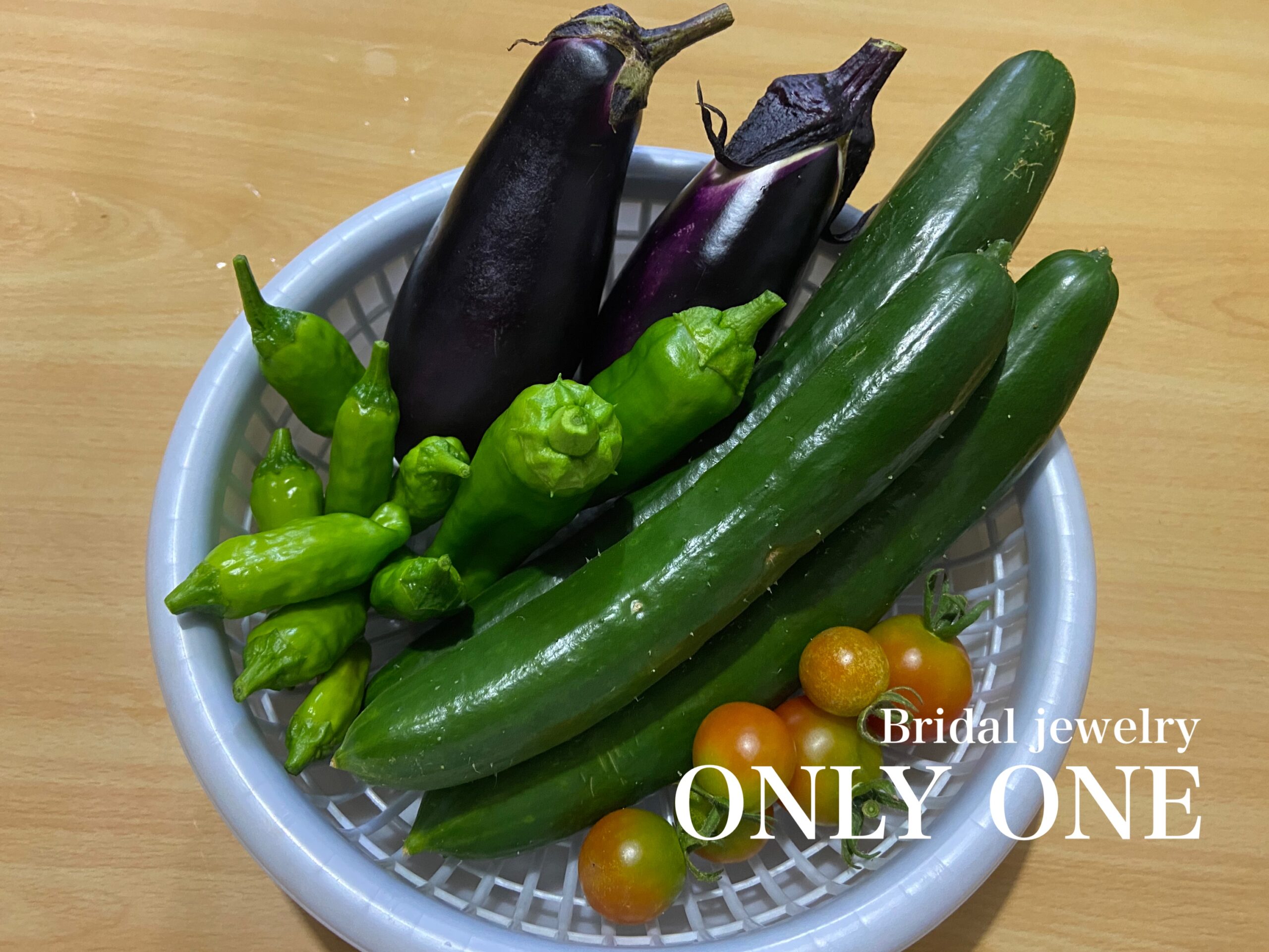 【山梨結婚指輪】8/12家庭菜園今日の収穫